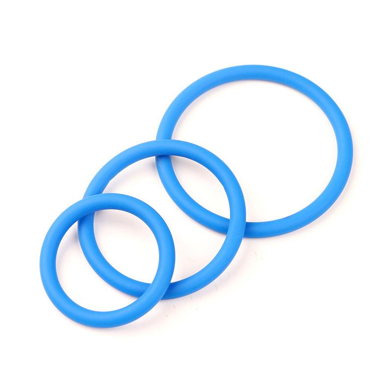 3Pcs Cock Ring Sex Toys For Men Delay Ejaculation Silicone Penis Ring Enlarge Enhance Erection Adult Supplies Remove Foreskin