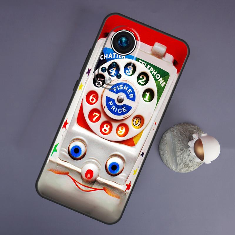 Retro Telephone Rotary Dial For Huawei Honor Magic 5 Lite 70 50 X8 X9 a P20 P30 P40 P50 P60 Pro P Smart Nova 9 5T Case