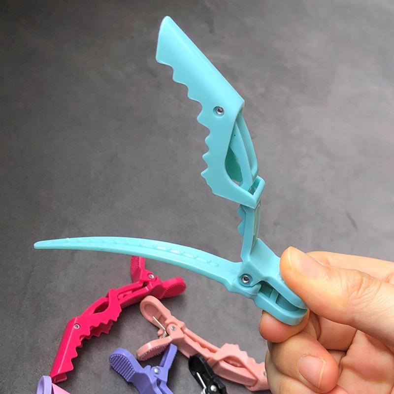 Traceless Styling Hair Clips for Hairdressers - Alligator and Duckbill Side Positioning Clips