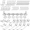DIFEIUKI Punching Board Hooks, Set of 50, Perforated Board Hooks, Hardware for Perforated Boards, Increased Storage Capacity, Secures and Fastens, Pro