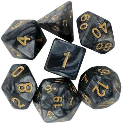 A Must-have for Tabletop Games! Polyhedral Dice Set: 7 Dice for Tabletop Role-playing Games, Perfect for Board Games or Collectibles. Includes 7 Dice