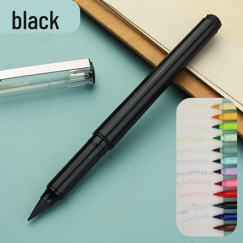 Erasable Posture Correcting Eternal Pencil - 12 Colors, No Sharpening Needed, Durable Lead, Perfect for Kids' Drawing.