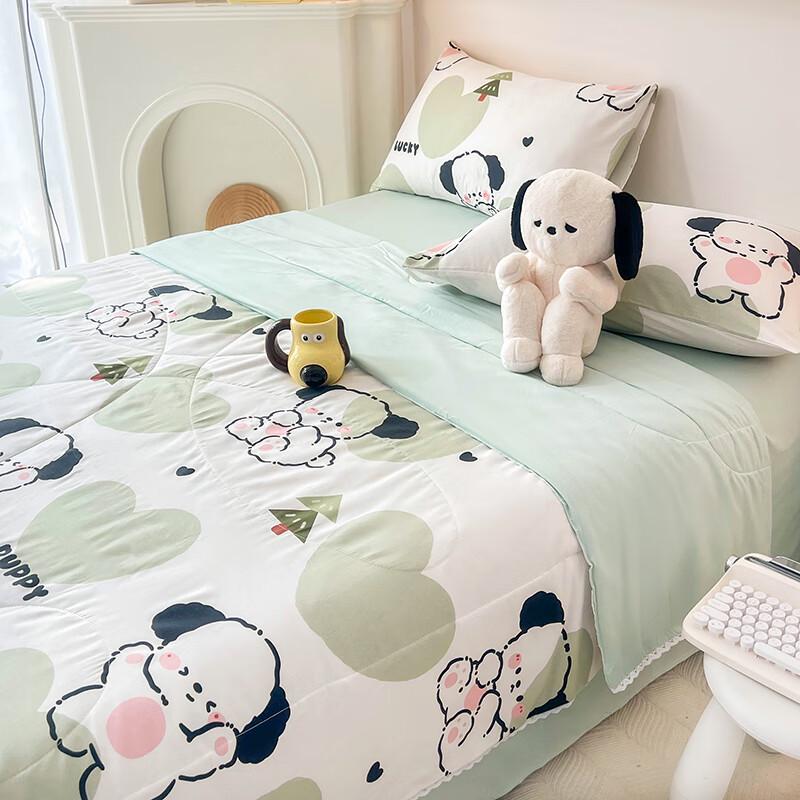 Aosmeng Fresh Style Washed Cotton Kids Summer Quilt