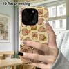 Phone Case: 2D Flat Design Suitable for iPhone 18 17 16 15 14 13 Pro Film Protective Case, Couple Style, Food-patterned Capybara, Christmas and Hallow