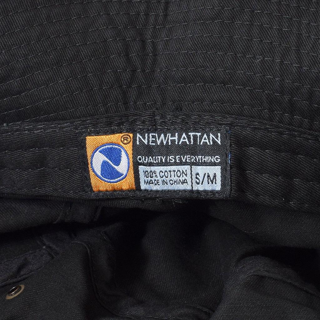 NEWHATTAN CLASSIC BUCKET HAT Classic Bucket Solid Color Hat, Simple, (S/M, Black) [Used]