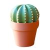 Cactus Coaster Set 3D Printed Cactus Coaster with Flowerpot Holder Funny Desktop Coaster for Plant Lovers Gift Home Office Bar Decoration