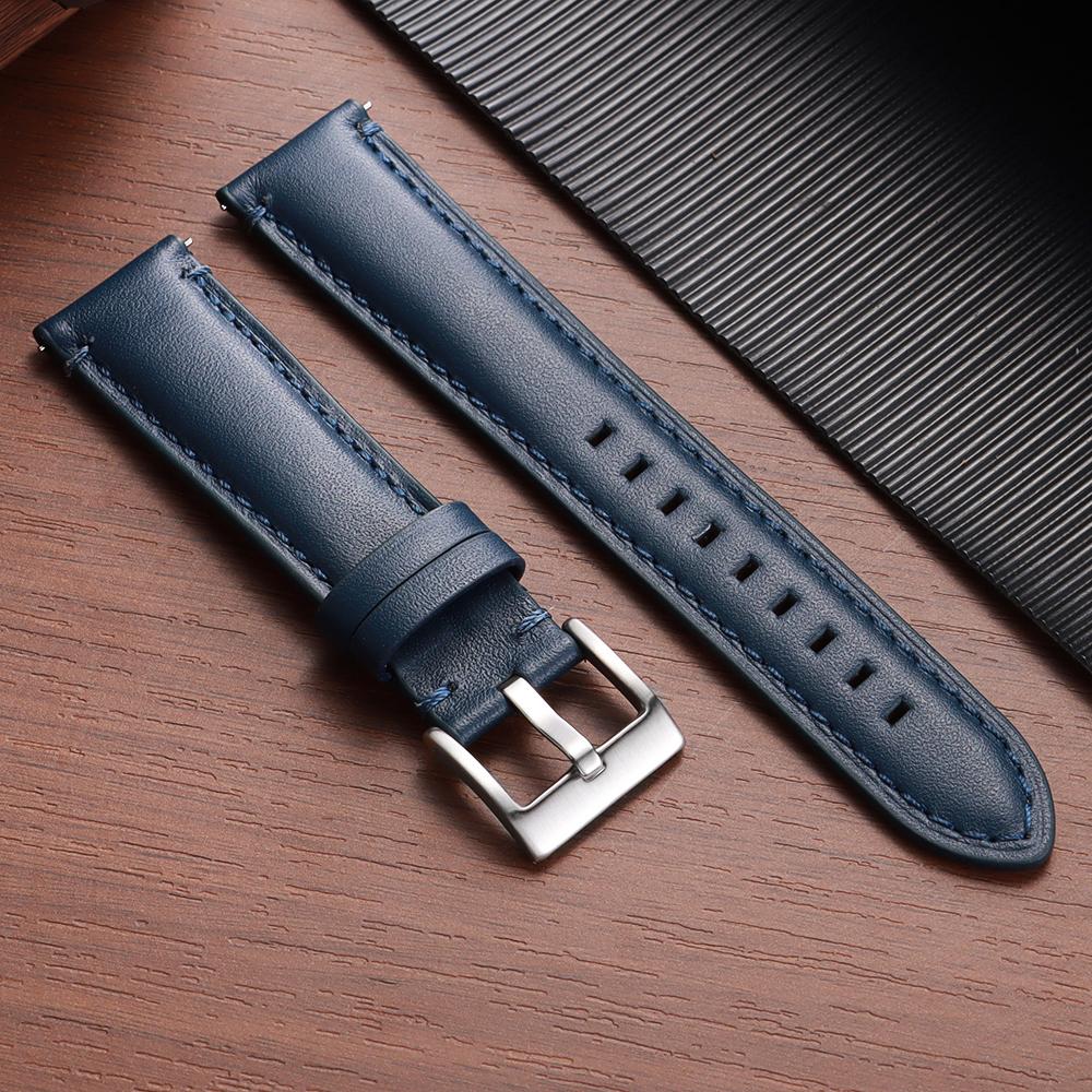 Curea de ceas premium din piele naturală 20mm 22mm 24mm pentru Fossil Cusături moi Curea din piele de vacă pentru Omega pentru Seiko Brățară de mână pentru afaceri