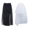 Women High Low Tutu Skirts Dancewear Layered Mesh Tulle Skirt for Stage Performance
