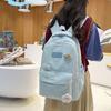 Japanese ins small fresh backpack female cute flower casual schoolbag junior high school students large capacity backpack tide