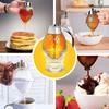 1 Set Honey Dispenser Clear Honey Container Pot and Bottom Stand