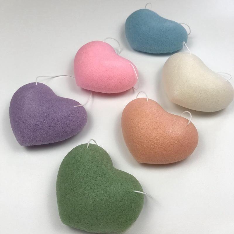 7Pcs Natural Konjac Facial Cleansing Sponge Soft Face Wash Puff Natural Fiber Exfoliator for Daily Facial Skin Cleansing