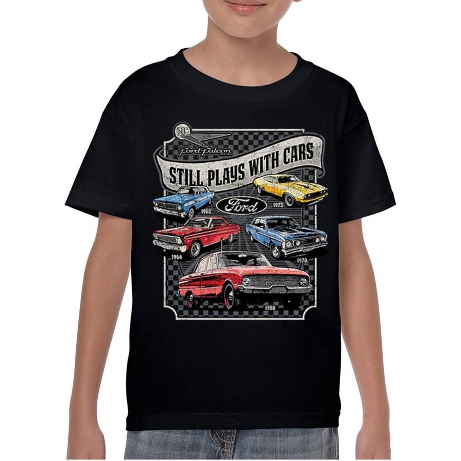 Still Plays with Cars Ford Falcon Youth Graphic Short Sleeve T-Shirt S
