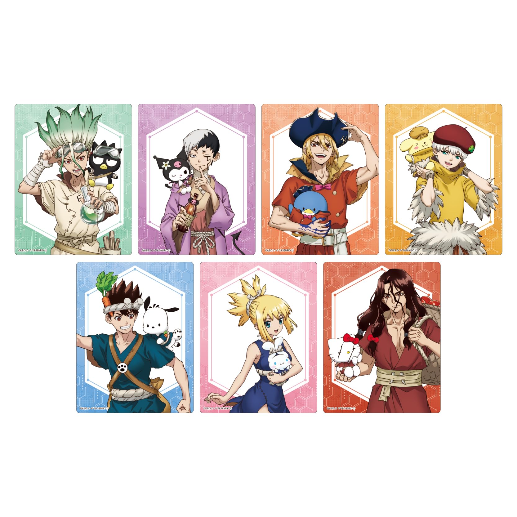 

x Sanrio Characters 01 Акриловый бокс для карточек Dr.STONE [Коллаборационная иллюстрация] 7 штук