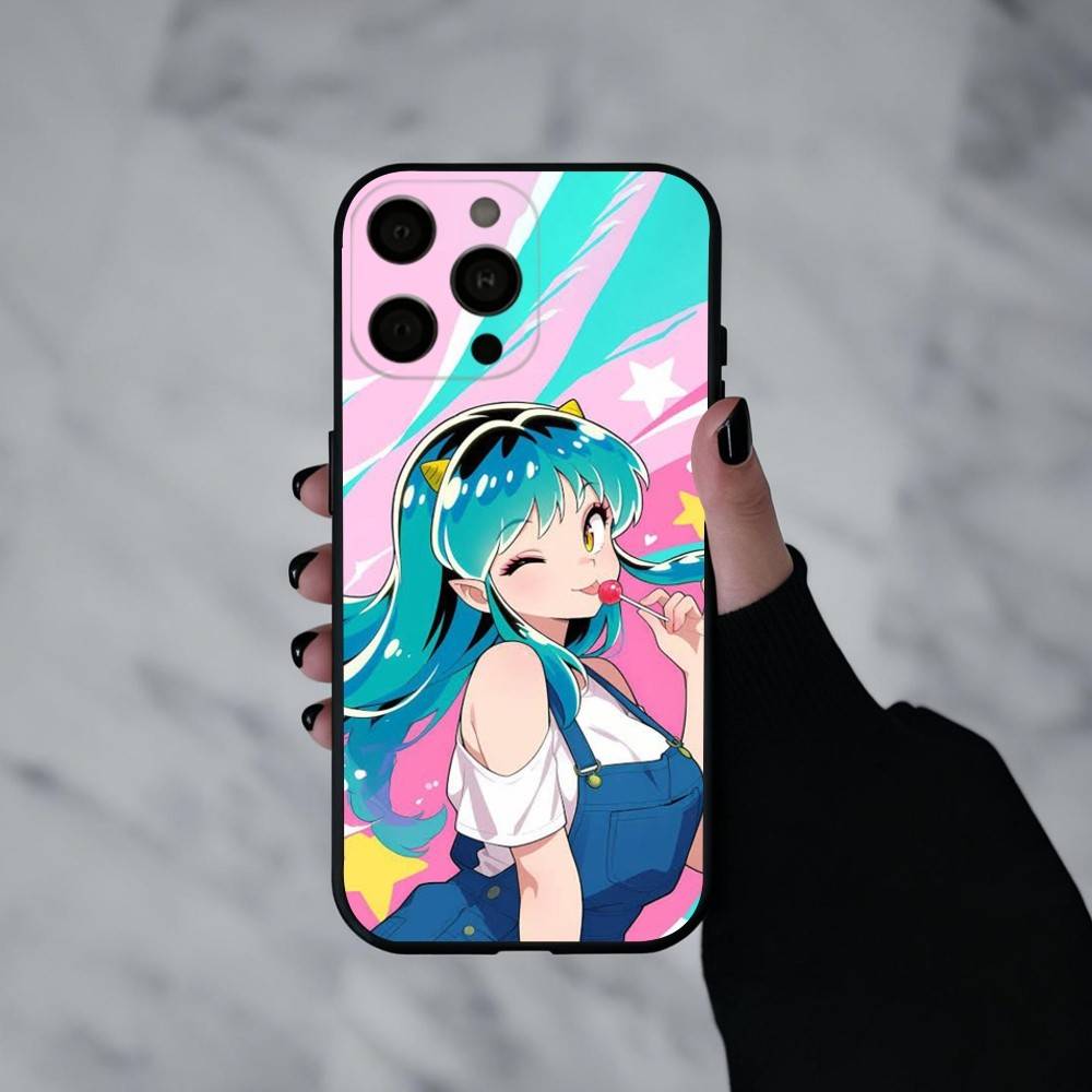 U-Urusei Yatsura L-Lum Mobile Phone Case For iPhone 17pro, 16,15,14,13,12,11 X XR Plus,Others Soft Black Cover
