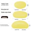 3-Piece Oval Silicone Scraper Set for Pottery, Sculpture, and DIY Art.