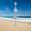 Butterfly Zircon Dangle Belly Button Ring Stainless Steel Hypoallergenic Navel Piercing Jewelry for Gift Giving