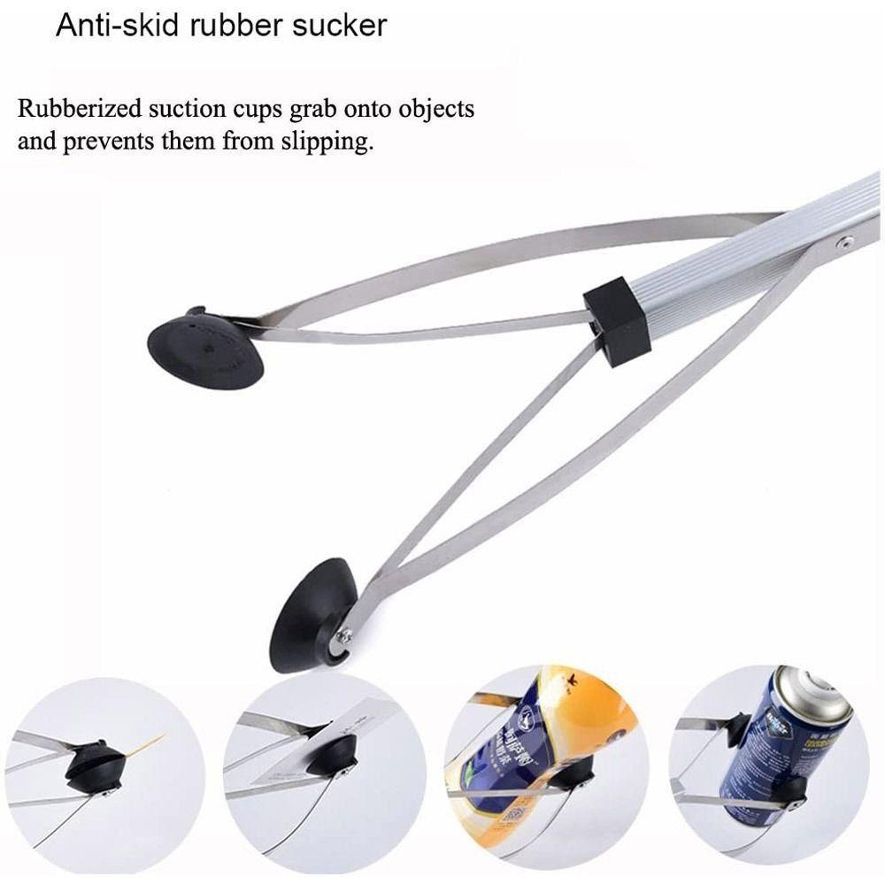 Long Arm Foldable Reacher Grabber Tool Telescopic Foldable Claw Trash Garbage Picker 83CM Extender Gripper Tool Garden