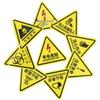 Leopard Dot Electrical Hazard Warning Sign