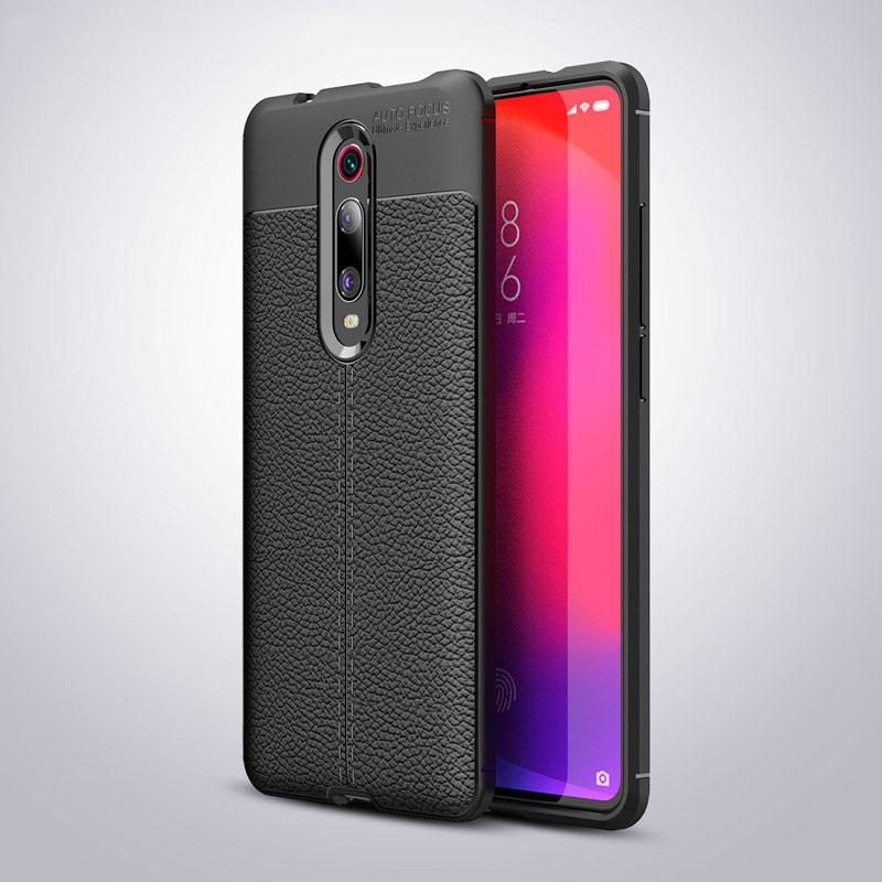 KEYSION Pouzdro pro Xiaomi Mi 9T Pro Redmi K20 Note7S Case Soft TPU Ltchi Pattern Back Cover