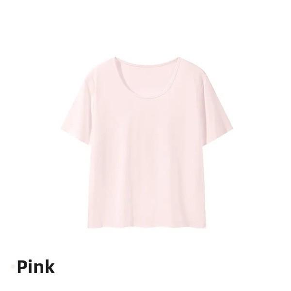 Cotton Blend T Shirt For Women With Color Block Piping Casual Summer Wear