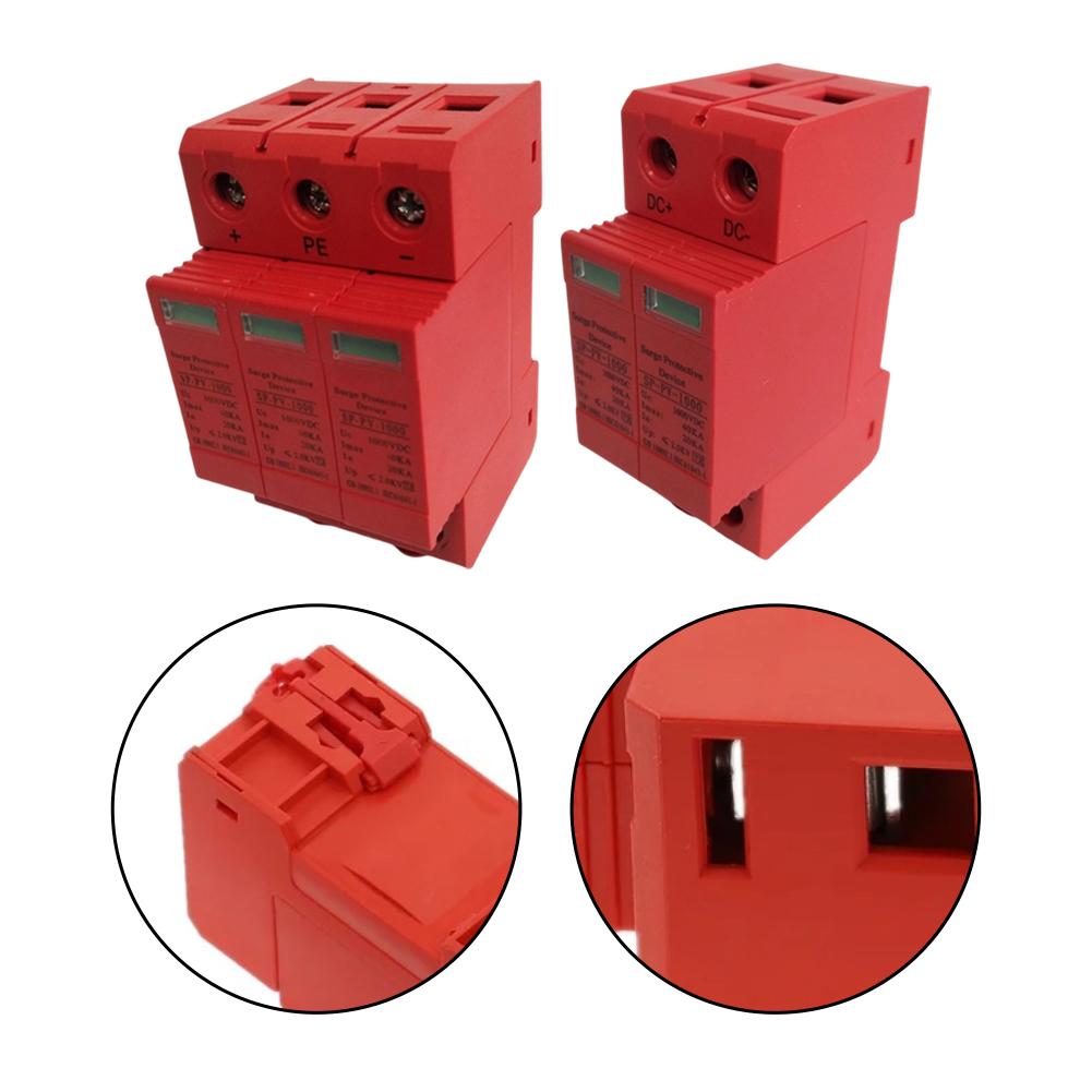 1pc Surge Protective Device 2P 3P DC1000V 40KA Solar PV Photovoltaic Arrester For Solar Photovoltaic Applications