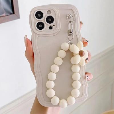 Vintage High-End Floral Bracelet For iPhone 11 12 Pro 13 14 15proamx 78plus with Wavy Edges and Anti-drop Case