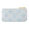 Louis Vuitton Coated Canvas Coin Purse Key Pouch Small Women's Blue M27674