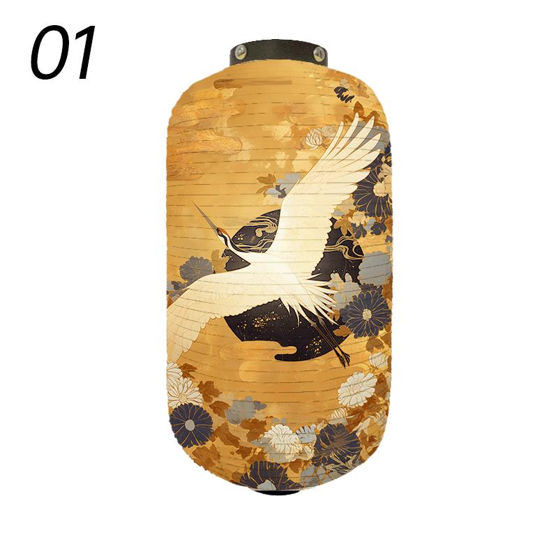 Japanese Style Traditional Cloth Lantern Crane Izakaya Sushi Restaurant Decor Signboard Party Festival Outdoor Decor Lantern