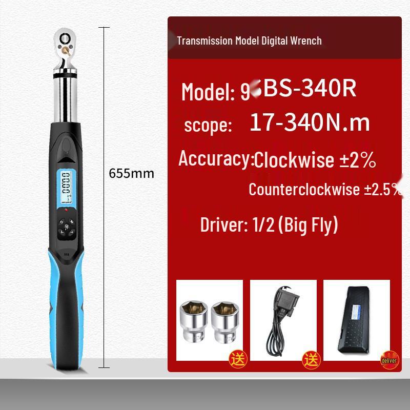 HEMUELE Digital Torque Wrench with Adjustable Torque and Screw Force Test