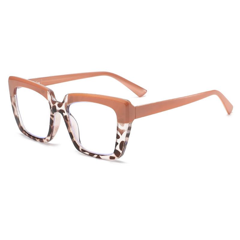 European and American large frame spring temple reading glasses in the elderly fashion anti-blue reading glasses