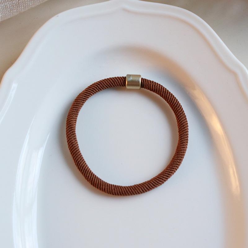 

Высокоэластичные разноцветные резинки для волос: Прочные резинки для хвоста в корейском стиле для женщин коричневый