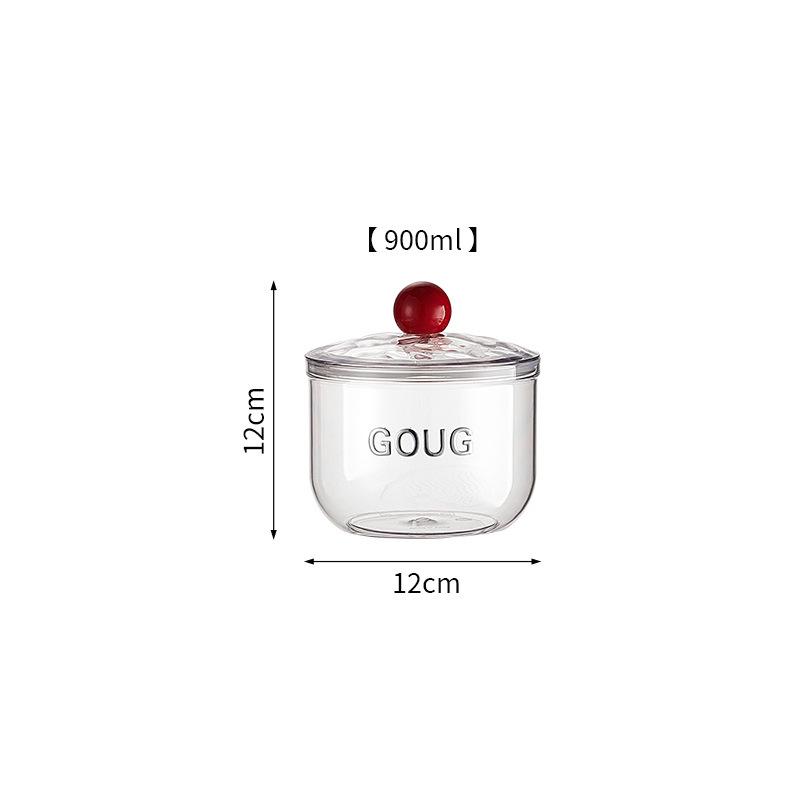 Airtight Transparent Kitchen Storage Container for Cereal, Grains, Spices, Snacks, Nuts, and Dried Goods