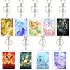 Cartoon Anime Vaporeon Jolteon Flareon Sylveon Espeon Glaceon Eevee Cartoon Acrylic Keychain Key Chain Ring for Fans Gifts Toys