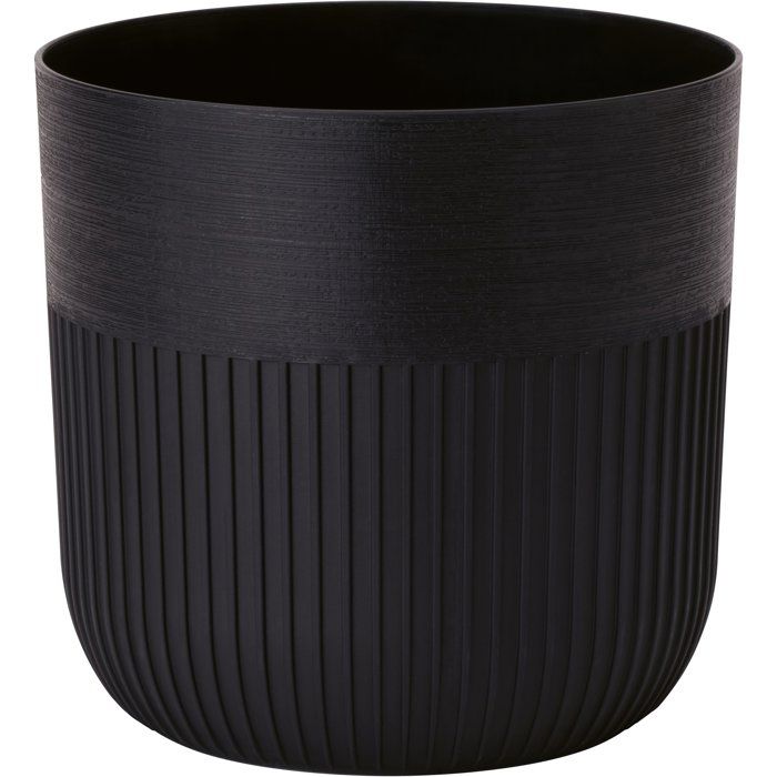 Pot de fleurs rond - GARDEN ID - Luca Grande - Ø 40 - 41 L - H 40 cm - Noir