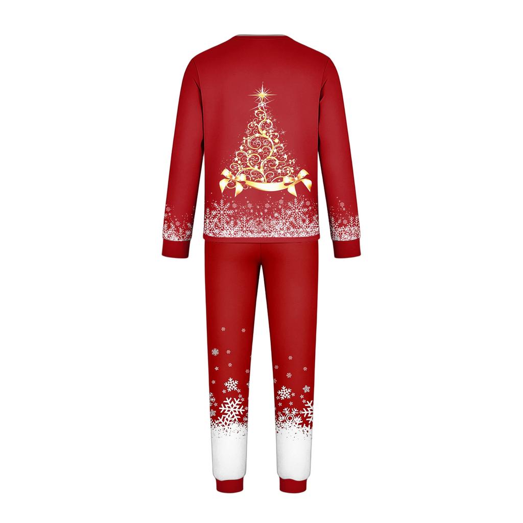 Christmas Matching Family Loungewear Set with Holiday Print for Women, Men and Kids