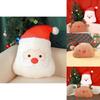 Christmas Santa Plush Toy Reindeer Pillow Soft Decor Gift For Holiday Season
