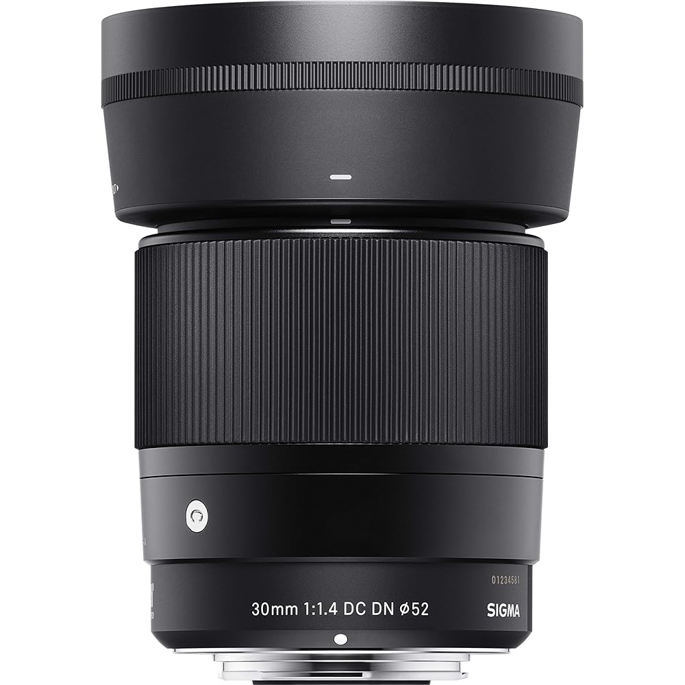 

Sigma 30mm F1.4 DC DN Lens for Canon EF-M Mount, Standard APS-C Mirrorless Cameras, Contemporary Style