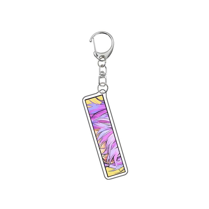 Demon Hunters Huntrix Kpop Saja Boys Acrylic Keychains Jewelry Rumi Zoey Jinu Mira Acrylic Pendant Keyring Decoration Fans Gifts