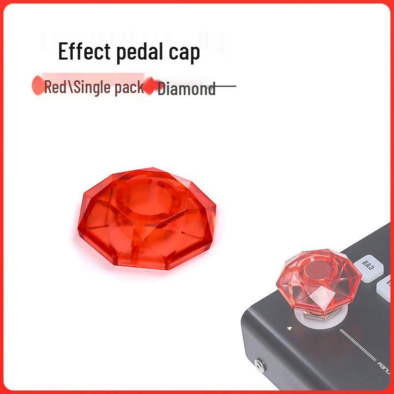 

Diamond Multi-color Electric Guitar Pedal Caps - Foot Accessories for Single Pedals красный