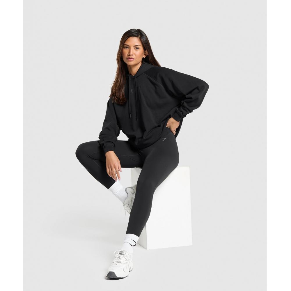 Gymshark Block Oversized Hoodie Black B6a3e Bb2j