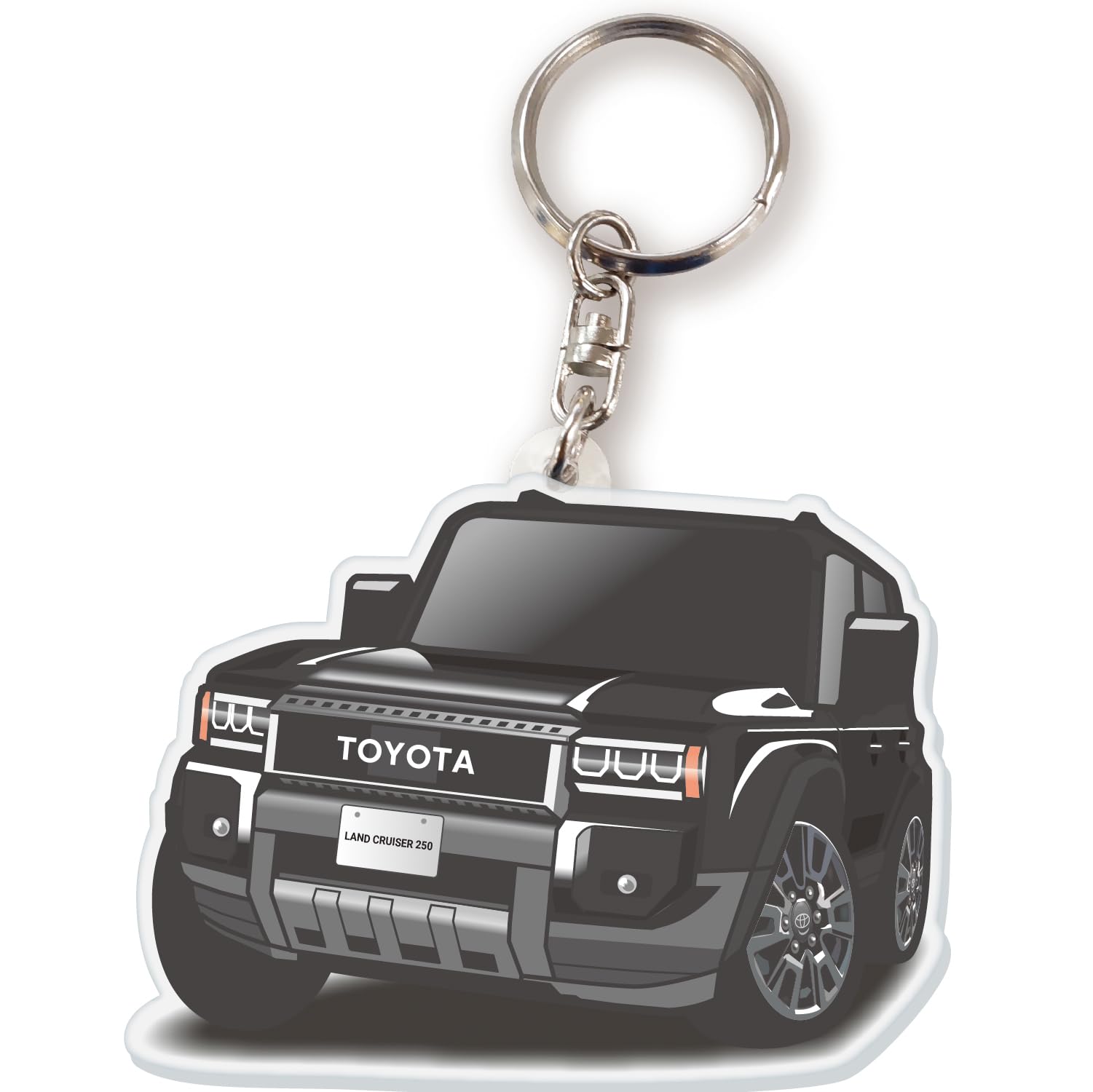 [GP Center] Car Acrylic Keychain Toyota Licensed Product Land Cruiser чёрный