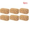 6Pcs Mini Hay Bales Rustic Miniature Farm Haystack Stackable Fake Hay Blocks Dollhouse Decoration