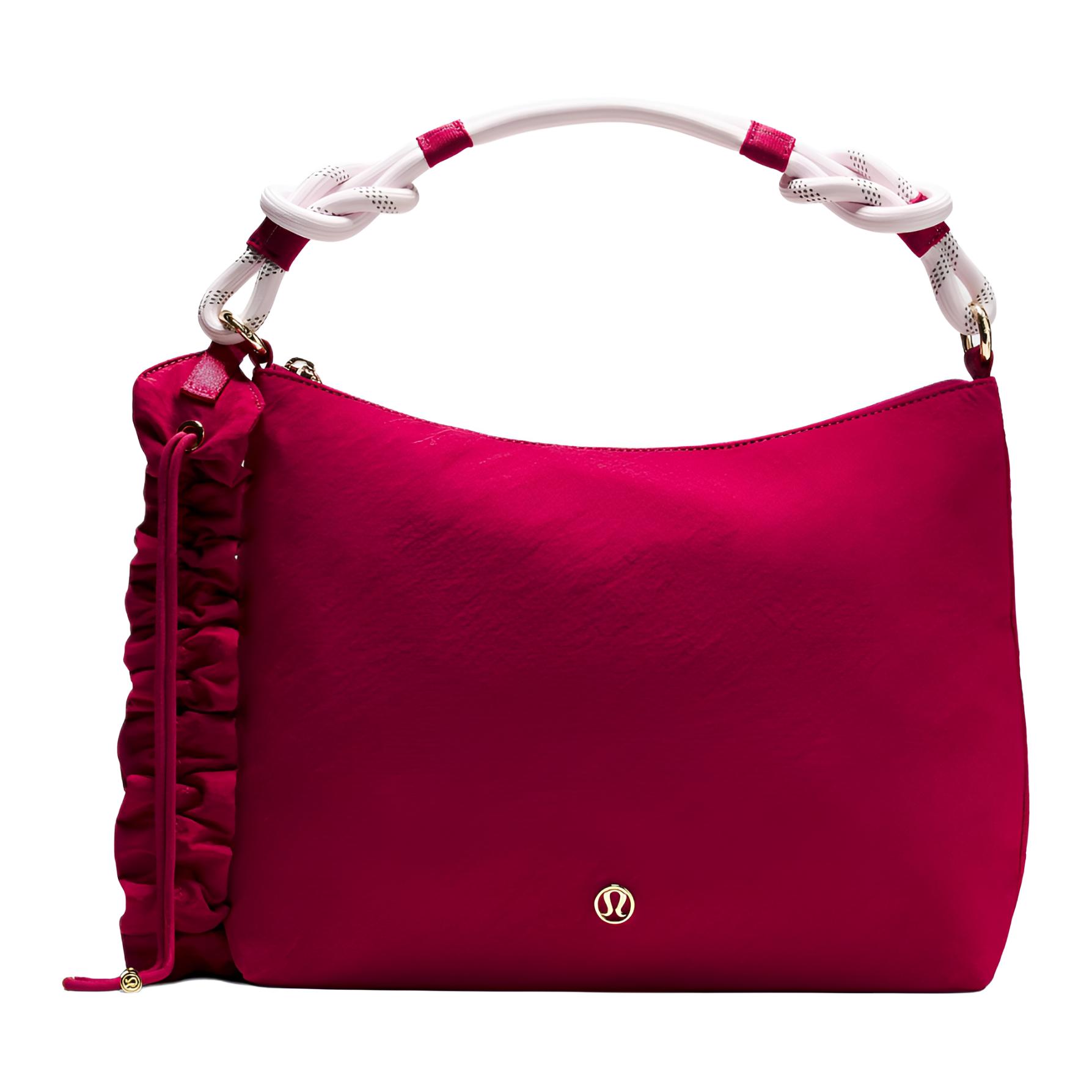 

Lululemon Convertible Series 6.5L Ruched Design Shoulder Crossbody Nylon Handbag Women handbags Berry LW9FP9S-074947 Berry