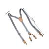 Fashion Y Shape Design Suspenders For Men And Women Adjustable Straps Elastic Brace For Formal Occasion with 4 Clip