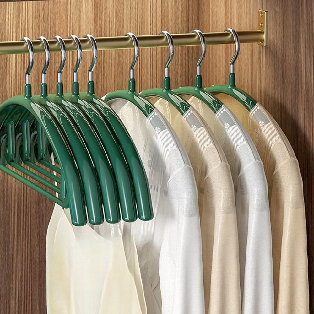 Вешалки для одежды вешалки для свитеров без выступа на плечиках прочные вешалки для пальто нескользящие металлические вешалки с ПВХ-покрытием для свитеров костюмов платьев курток Pack of 10 зелёный 5690₽