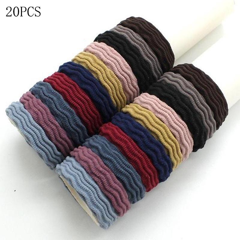 10/20/Set Korean Basic Elastic Hair Bands For Women High Elastic HairBand Hair Rope Headwear Headdress Hair Accessories