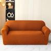 Seersucker Sofa Cover Full Protection Single Double Seat Cushion Pure Color Minimalist Design