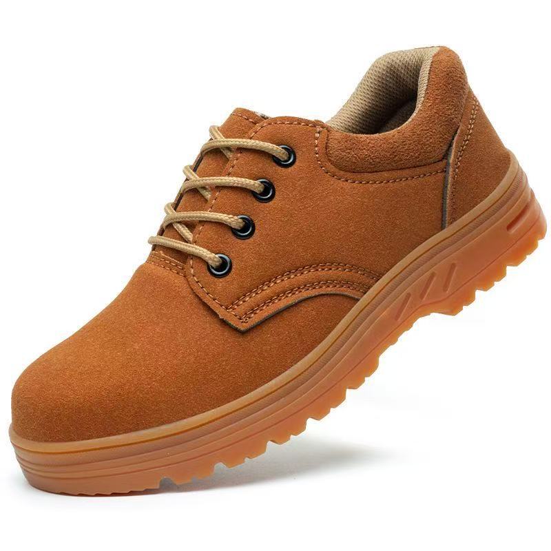 Male Steel Baotou Anti-smashing, Anti-piercing, Anti-scalding Lace-up, Non-slip and Wear-resistant, Electric Welding Construction Site Safety Shoes