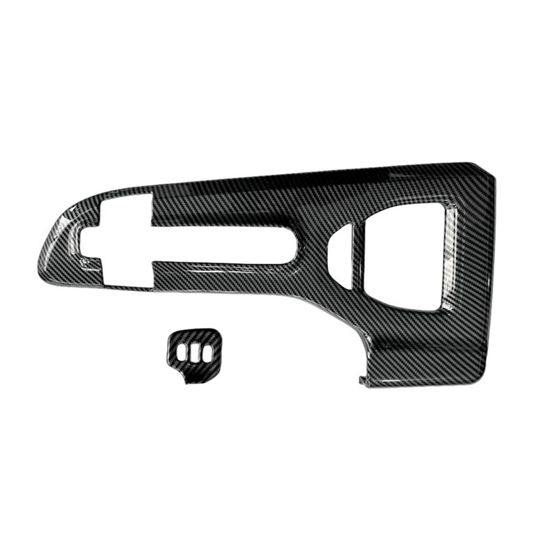 A03E-For Toyota Crown  2024 LHD ABS Carbon Fiber Console Gear Shift Knob Panel Cover Trim Interior Accessories