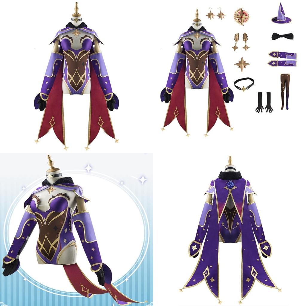 Genshin Impact Mona Bodysuit Costume 3d Fabric Printed Design